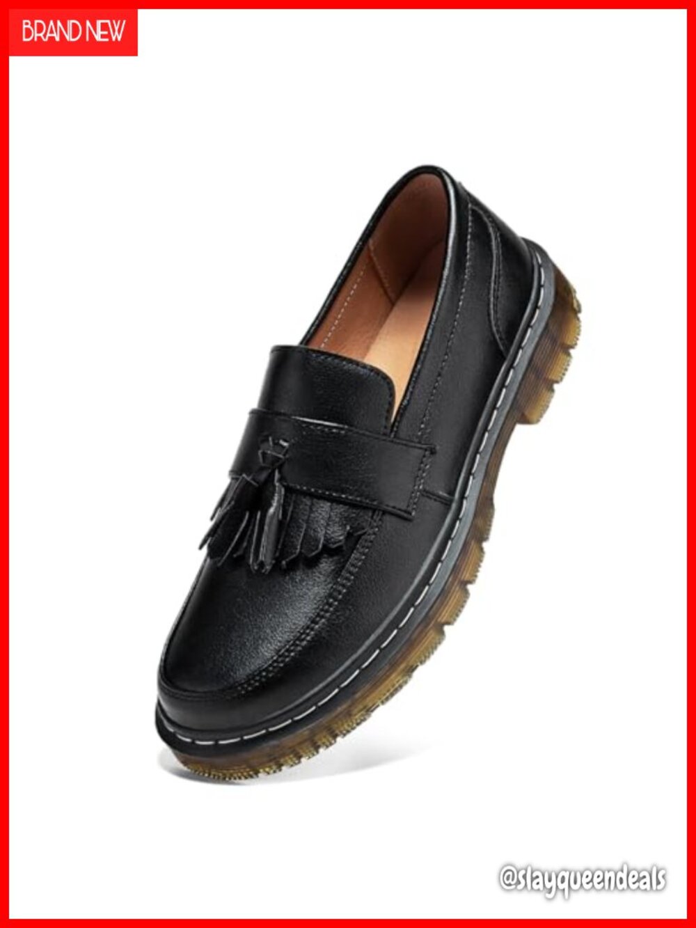 Women's Classic Penny Loafer Platform Chunky Heel Slip-On Business Casual Shoe
